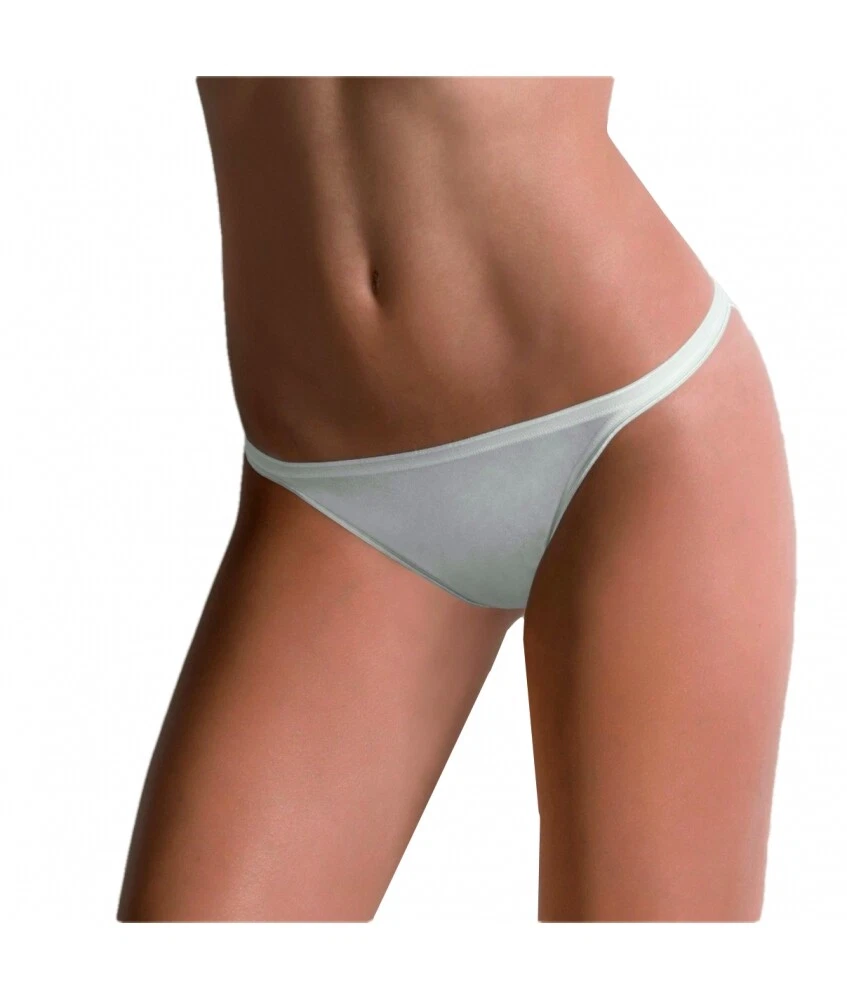 3 Tanga A Taille Basse De Femme Coton Stretch Cotonella Mini Slips 3161