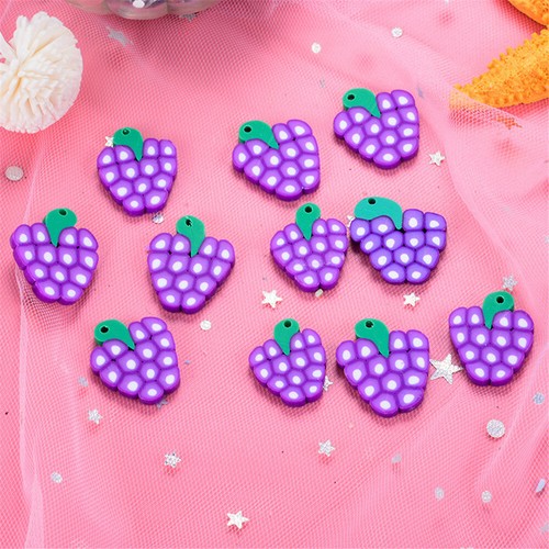 20 pz Argilla polimerica frutta foro forato charms gioielli accessori - Foto 12 di 20