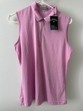 Callaway Womens Sleeveless Polo Shirt Sunset ...