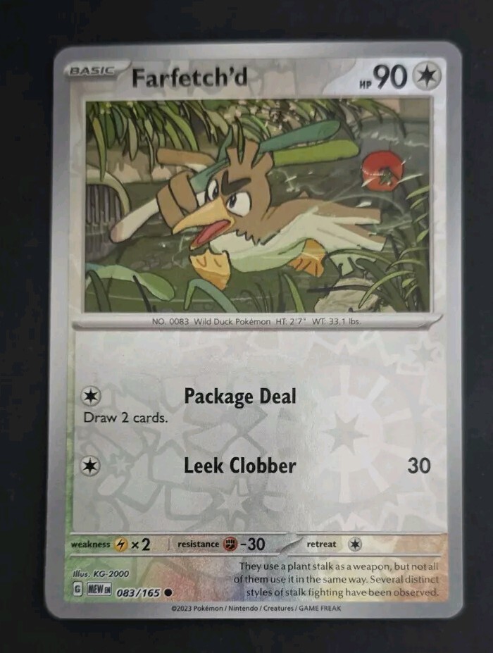Pokemon Near Mint 151 Reverse Holo Farfetch'd 083/165