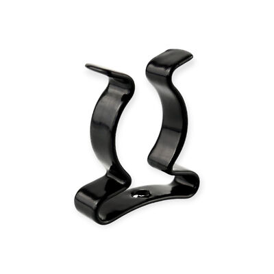 Geschlossene Federstahlklammer schwarz beschichtet Tool Clip Rohrschelle