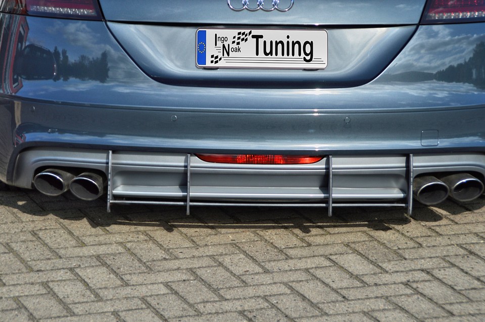 Racing Heckansatz Heckeinsatz Diffusor Aus ABS Für Audi TTS 8J