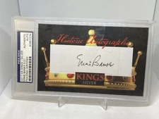 2017 HA Kings-Silver Auto AUTOGRAPH PSA/DNA Certified ERNIE BANKS HOF
