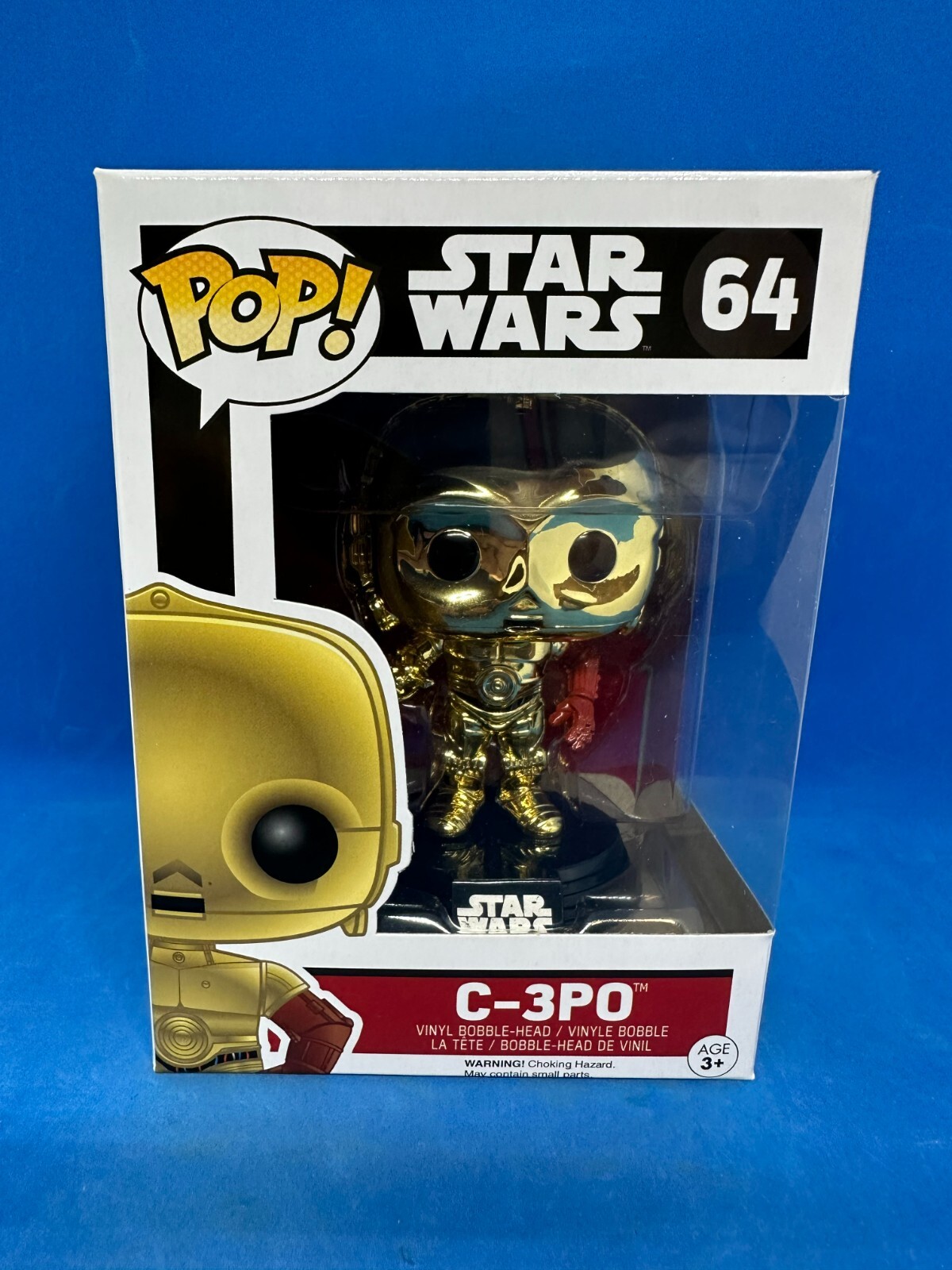 Funko Pop! Vinyl Star Wars 64 Chrome C-3Po Red Arm