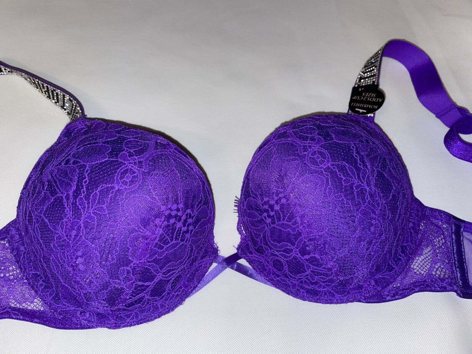 VICTORIA SECRET BOMBSHELL BRA ADD 2 CUP PLUNGE Super Push UP NEW