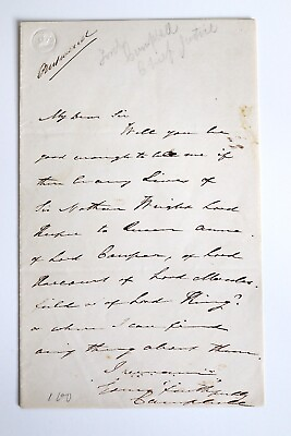 #ad John Campbell 1st Baron Campbell 1779 1861 IRL Chief Justice Queen Anne Signed $122.99