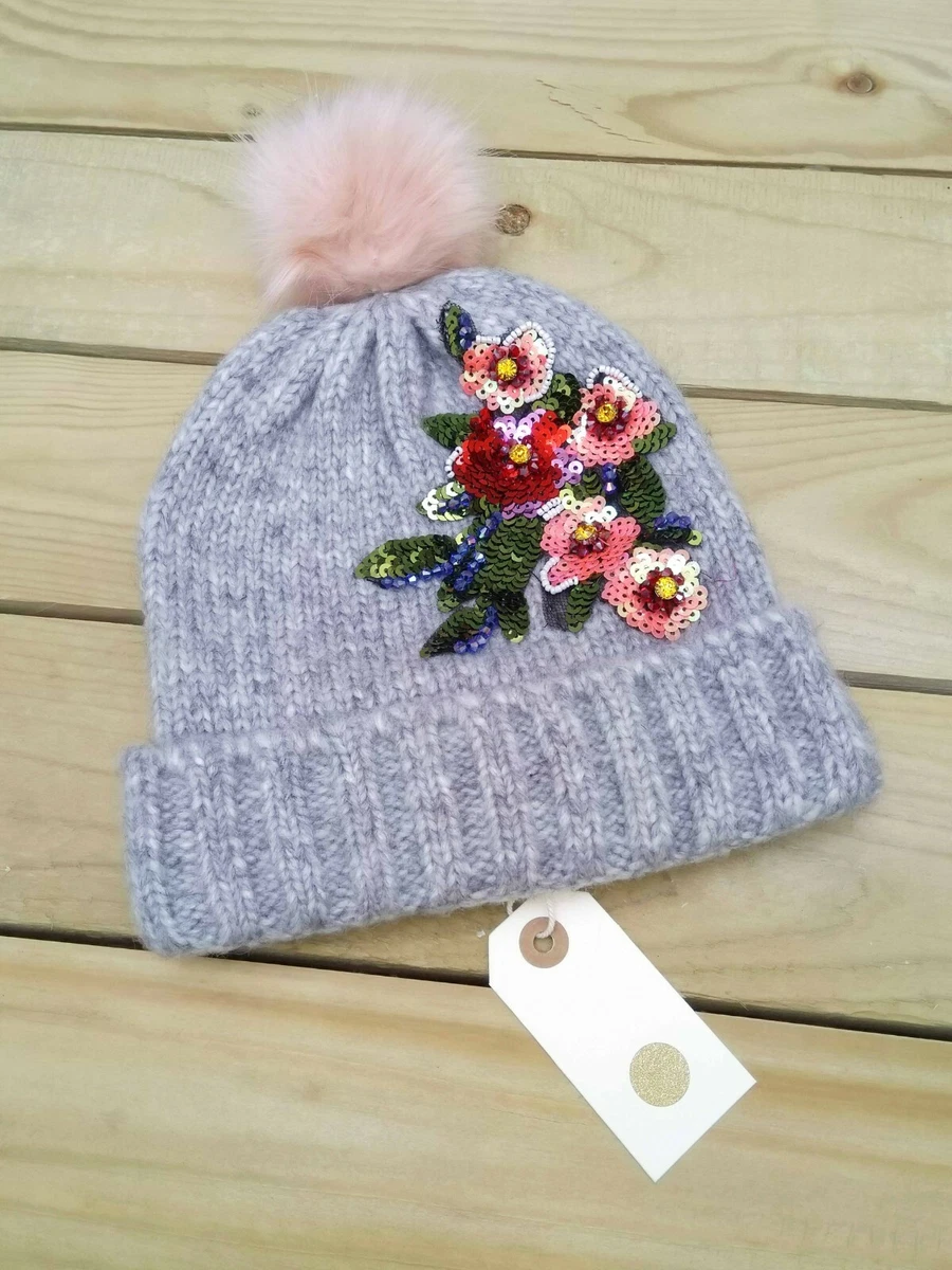 anthropologie beanie pom