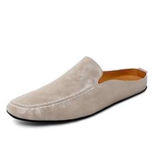 Men's Half Slippers Soft Loafers Comfy Flats Lazy Shoes Versatile Casual Sandals