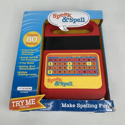NEW! Speak & Spell Electronic Game - Educational Learning Toy Spelling Games 80s