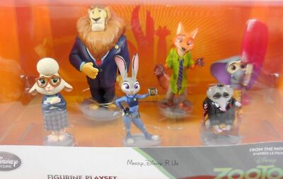 Neuf Disney Store Zootopie Pvc Figurine Set De Jeux Jeu 6 Pc Pour Gateau Ebay