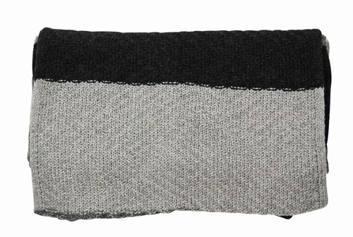 Soft Touch Striped Long Waffle Textured Knit Scarf - Picture 5 of 7