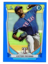 2014 BOWMAN CHROME PROSPECTS #BCP86 VICTOR PAYANO BLUE REFRACTOR #203/250