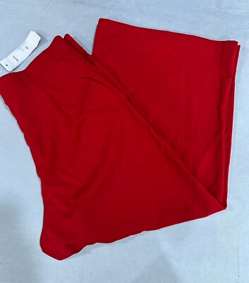 Milly Penzance Women s Red Color Wide Leg Pants Size 1XL