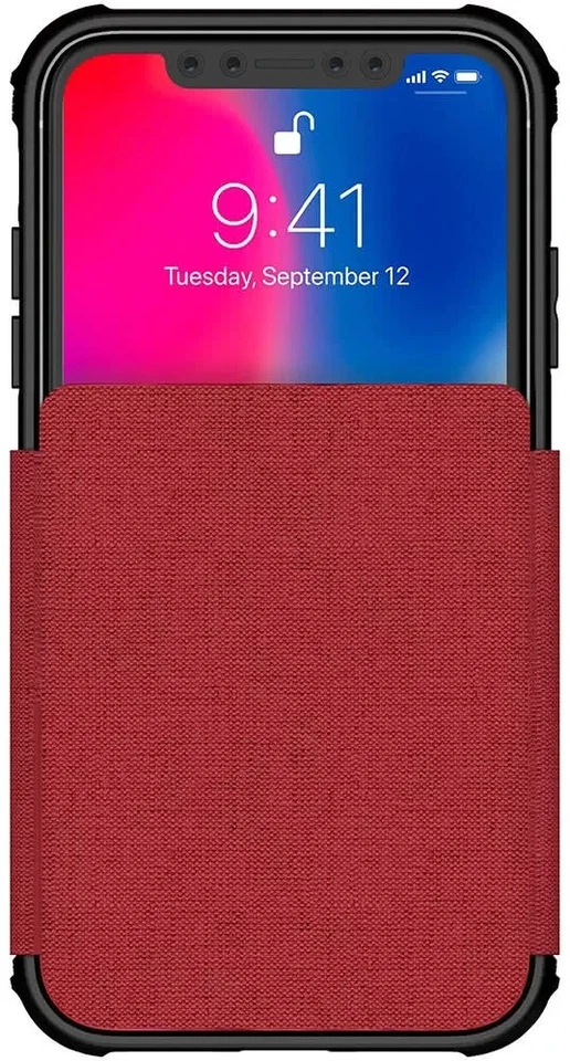 Ghostek Exec3 IPhone XR Leather Flip Wallet Case, Military Drop Protection - Image 2 of 4