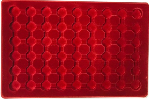 Alu-Großer-Münzkoffer-Diamant Look-&-münztableaus IN Blu Rosso Scuro - Foto 83 di 171