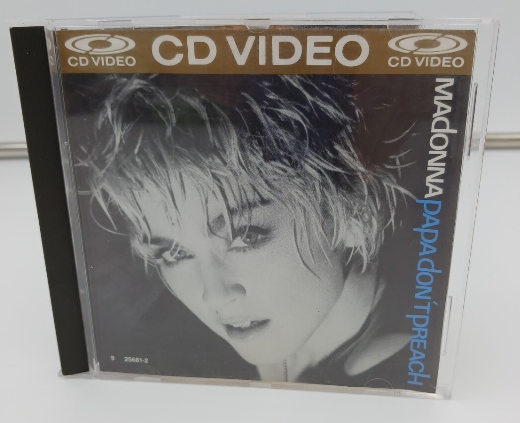Papa Don't Preach (Remix CDV) Madonna (Gold CD, 1988, Sire/Wea