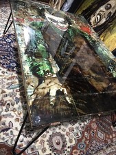 Joker Coffee Art table artwork cool man cave  art glass top The Dark Knight 