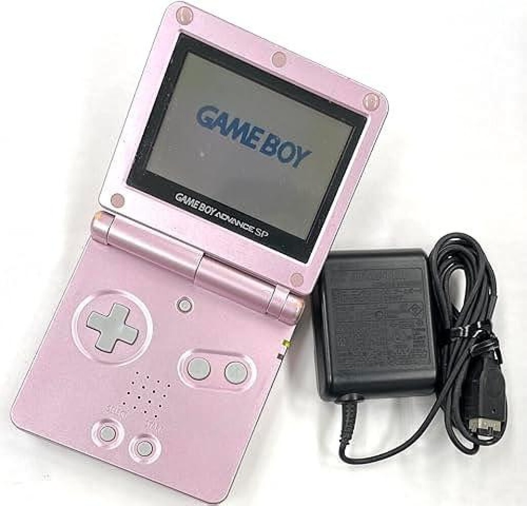Gameboy Advance SP Pearl Pink w/Genuine Charger AGS-001 Tested 