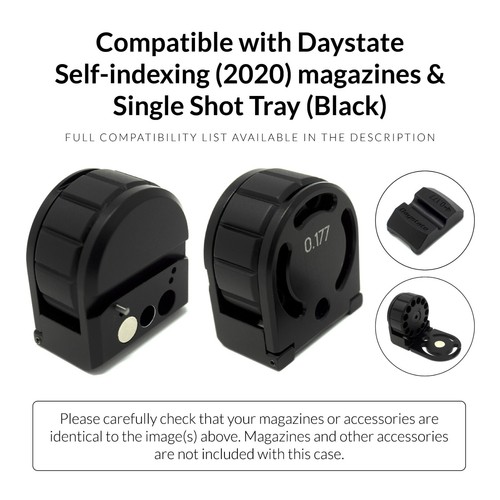 Daystate Self-Indexing & Single Shot Tray (Black) Magazine Case Magnet Box - Picture 2 of 20