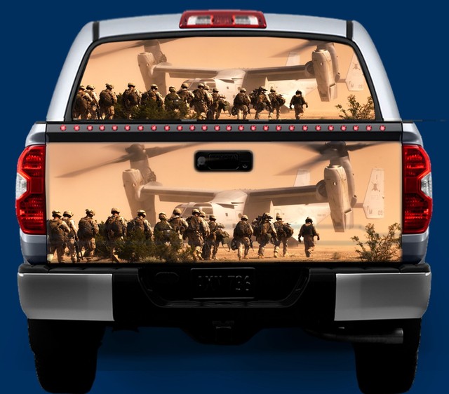 Desert Army Tailgate OR Window Truck Tailgate Wrap Vinyl Graphic Decal