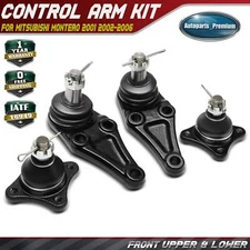 4Pcs Front Upper & Lower Suspension Ball Joint Kit for Mitsubishi Montero 01-06