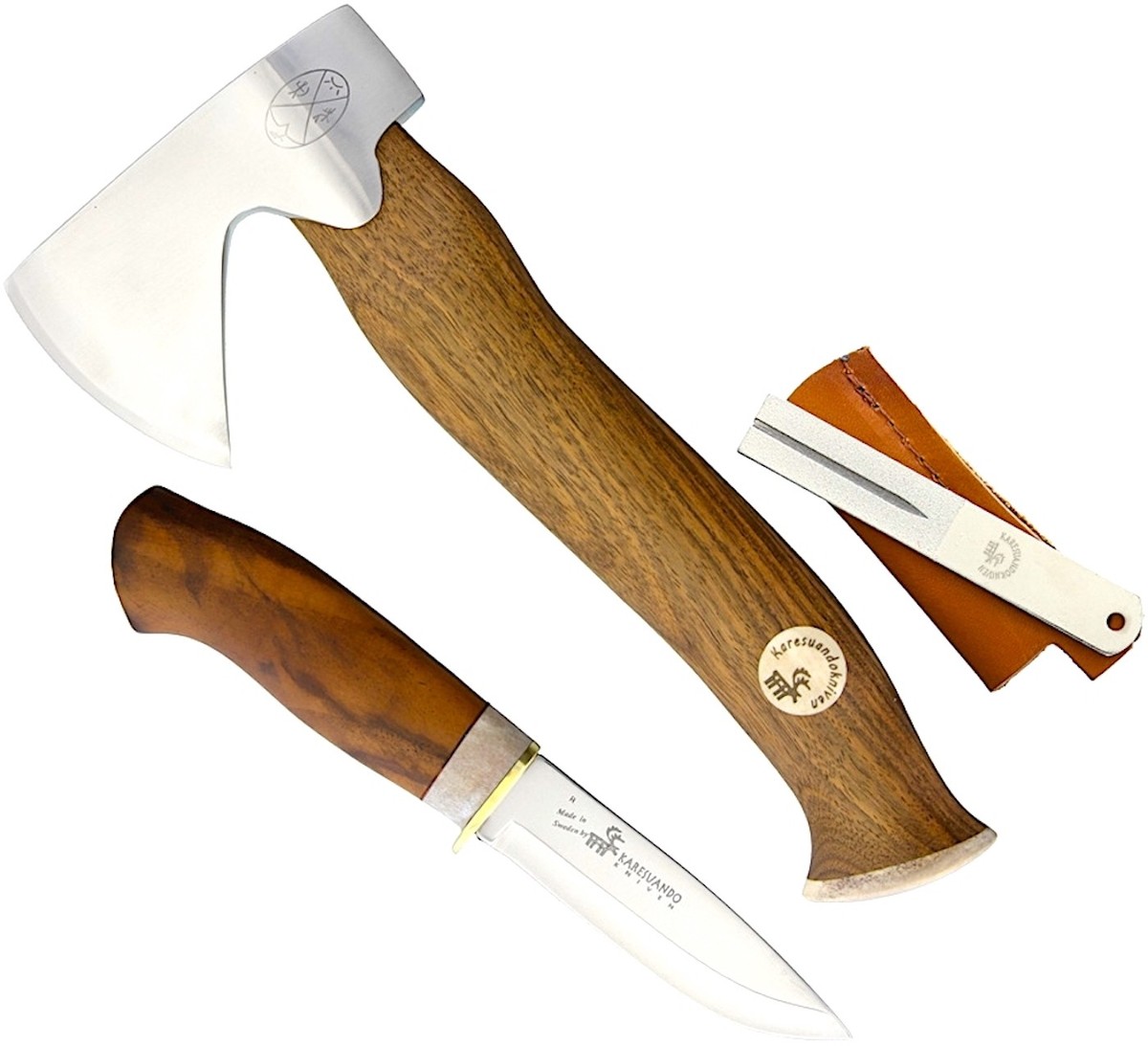 Karesuando Kniven Curly Birch Axe & Knife Hunting Set - Made In