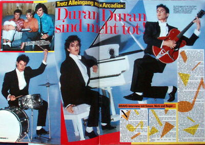 Duran Duran (Arcadia) 2 BRAVO Seite 80er Artikel Poster 1985 - 35