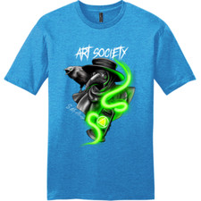 NEW Art Society PLAGUE DOCTOR HEATHER TURQUOISE Tee Shirt SM-4XLARGE MADE IN USA