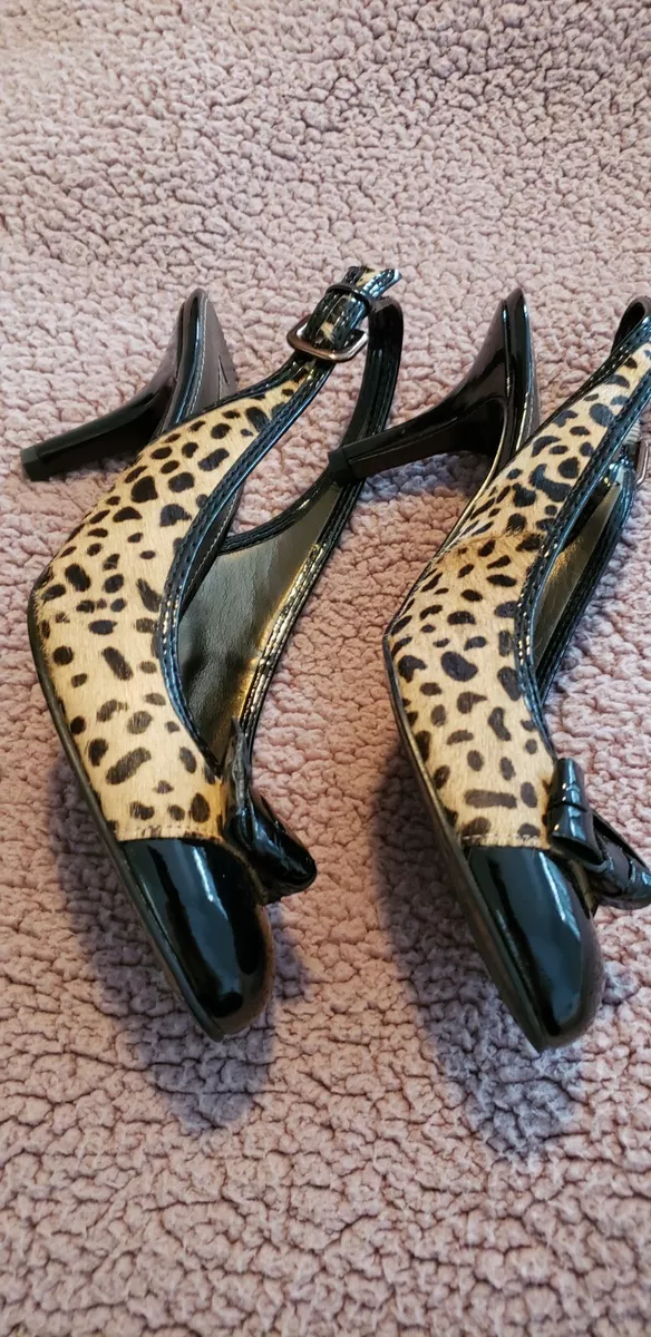 Bandolino leopard print shoes cheap