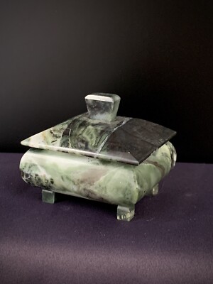 Vintage Mini Jaspis Box Ural Gem Casket Vintage Rare Beautiful USSR