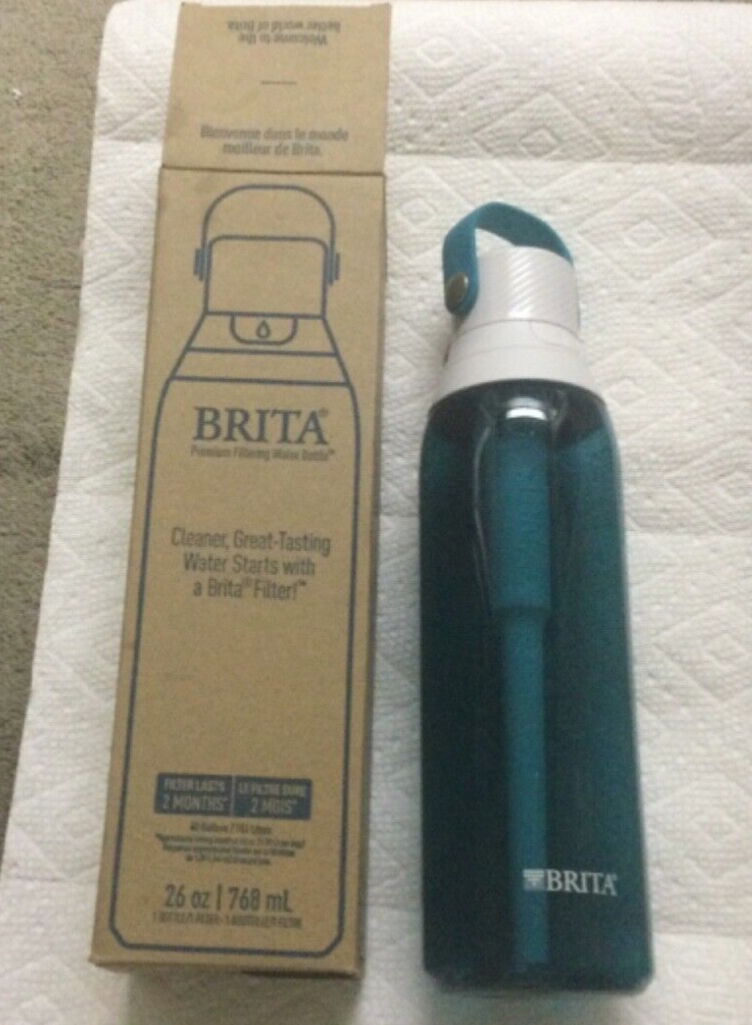Brita Premium Filtering Water Bottle, 26 oz, Sea Glass (M2) eBay