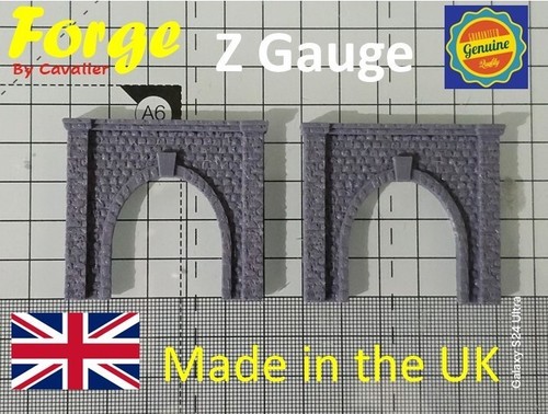 Z Gauge Tunnel Single Track Stone Portal Model Railway Train Layout 1:220 Scale - 第 1/7 張圖片