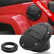 Fuel Filler Door Cover Gas Tank Cap For Jeep Wrangler JK Unlimited 2007-2018 SAH