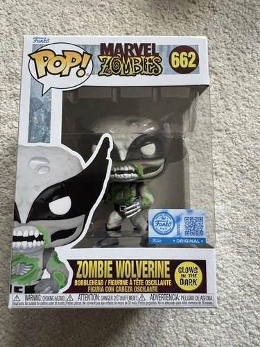 Funko Pop! - Marvel Zombies Zombie Wolverine 662 W/ Protector