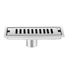 Image of 304 Stainless Steel Floor Drain Rectangular Shape for High Traffic Shower Rooms