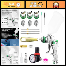 Professional Hvlp Spray Gun Kit - 1.41.72.0mm Nozzles For Car Paint Wall Repa
