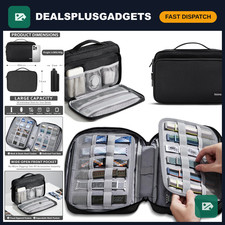36-Slot Watch Band Organizer Bag, Black Storage Case for Straps  Accessories