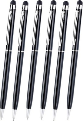 NEU 6er Set 2in1 Kugelschreiber Touchpen für Smartphone Handy Büro Arbeit Schule