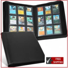 Toploader Binder, Holds 288 Toploaders, 9 Pocket Top Loader Binders with Sleeves