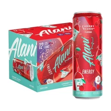 Alani Nu Sugar Free Energy Drink, Cherry Slush, 12 fl oz, 12 Pack, Cans, 200mg