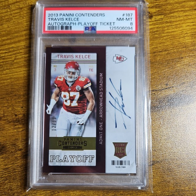 Travis Kelce 2013 Panini Contenders Rookie Ticket Autographs