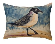 Betsy Drake Laughing Gull Small Noncorded Pillow 11x14