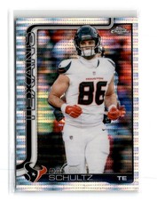 Dalton Schultz 2025 Topps Chrome #118 Pulsar Refractor Texans