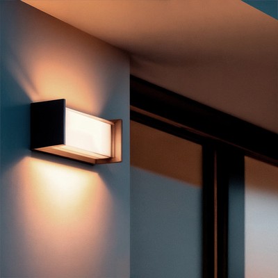 LED-Außenwandleuchte 12W Aluminium CCT Wählbar Doppeldiffusor Isolde