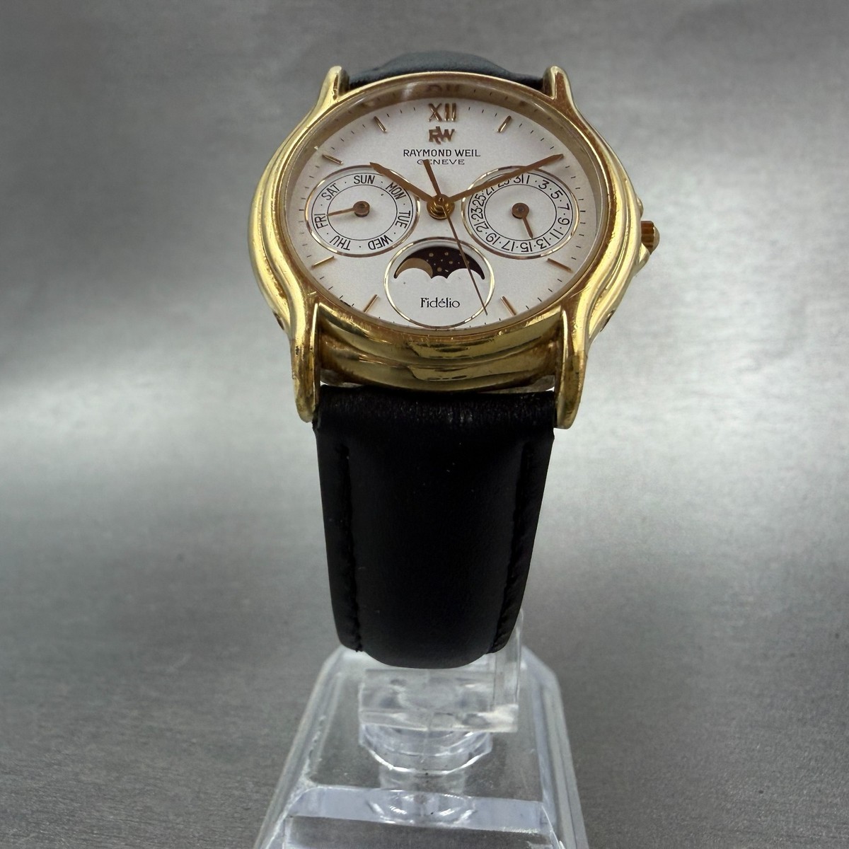 RAYMOND WEIL Fidelio 腕時計 Raymond Weil Fidelio 9131 18k Gold Plated Moonphase | eBay