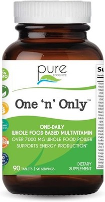 Pure Essence One 'n' Only, Whole Food Based Multivitamin, 90 Tablets
