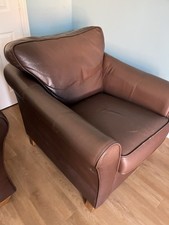 Marks & Spencer Abbey Dark Brown Real Leather Armchair
