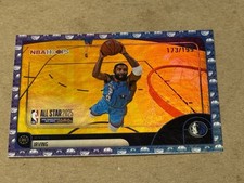 2025-26 Topps NBA Hoops Kyrie Irving Blue Basketball Holo SP /199 All-Star Card