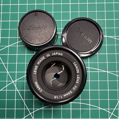 Canon FD 50mm f/1.8 Standard Manual Focus Lens for Canon FD Mount 52mm