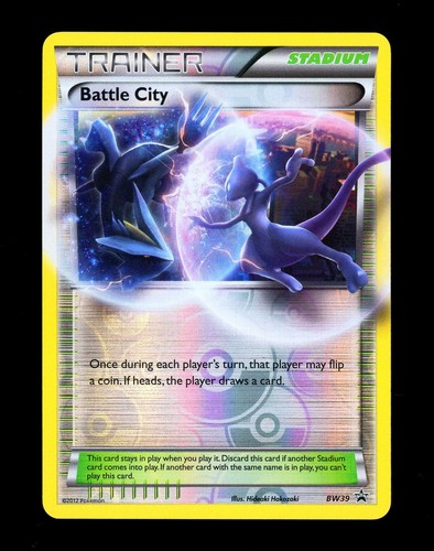 2012 Pokemon BATTLE CITY Black Star Promo REVERSE HOLO Card #BW39 Mewtwo Kyurem